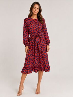 Kate Spade New York Seascape Flora Smocked Dress.